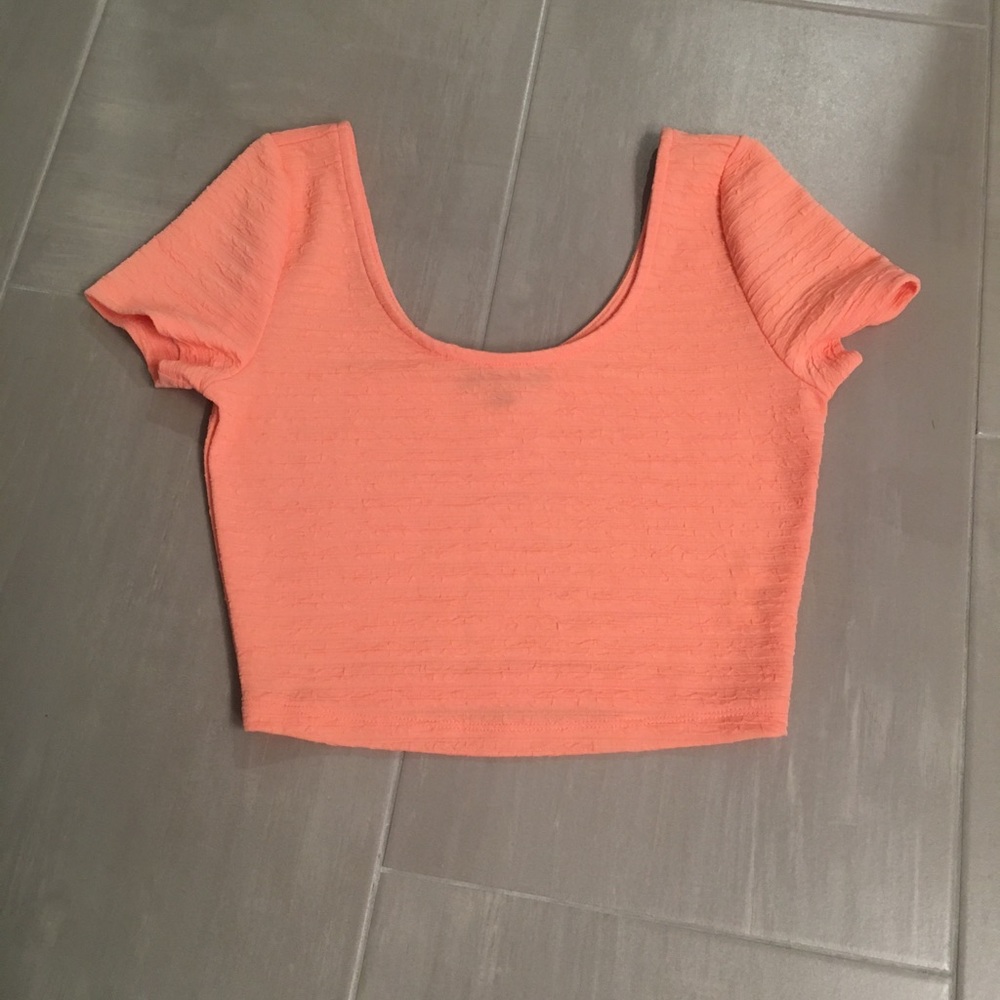 Peach Crop Top